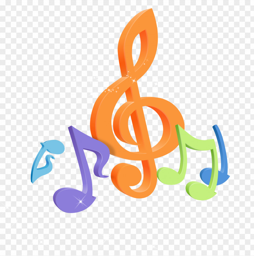 Colorful Notes Creative Musical Note Desktop Wallpaper 4K Resolution 1080p PNG