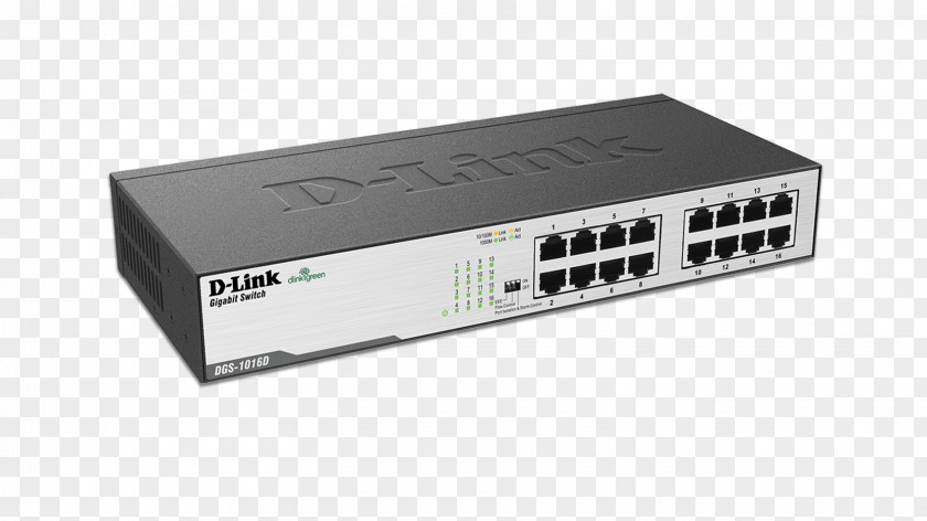 Computer Gigabit Ethernet Network Switch Energy-Efficient D-Link PNG