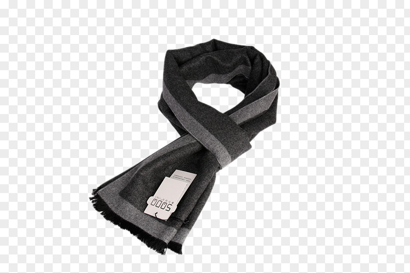 England Brushed Silk Black And Gray Business Men's Scarves Scarf PNG