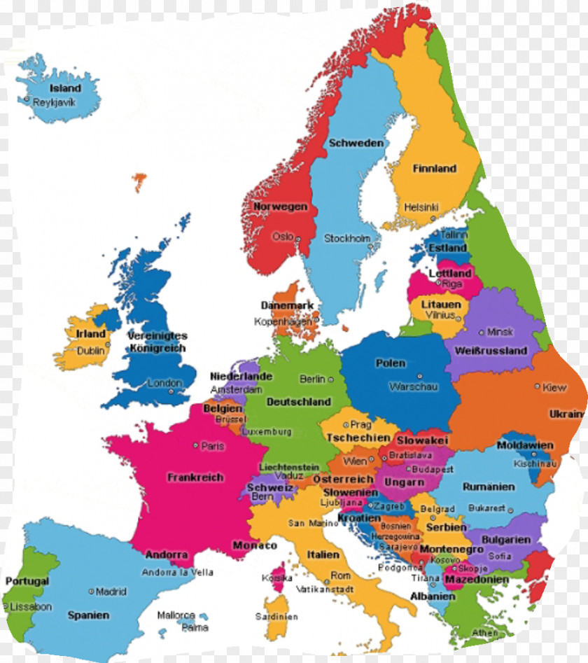 Map Germany Blank European Union PNG