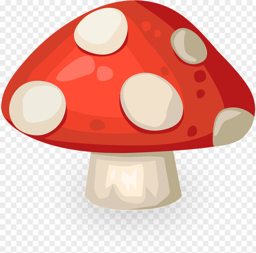 Red Amanita Mushroom Cartoon PNG