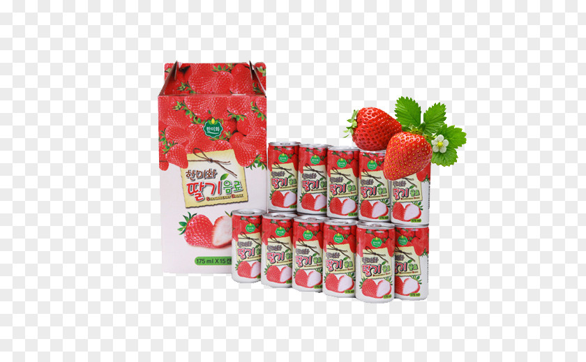 Strawberry Milk Import Pattern PNG