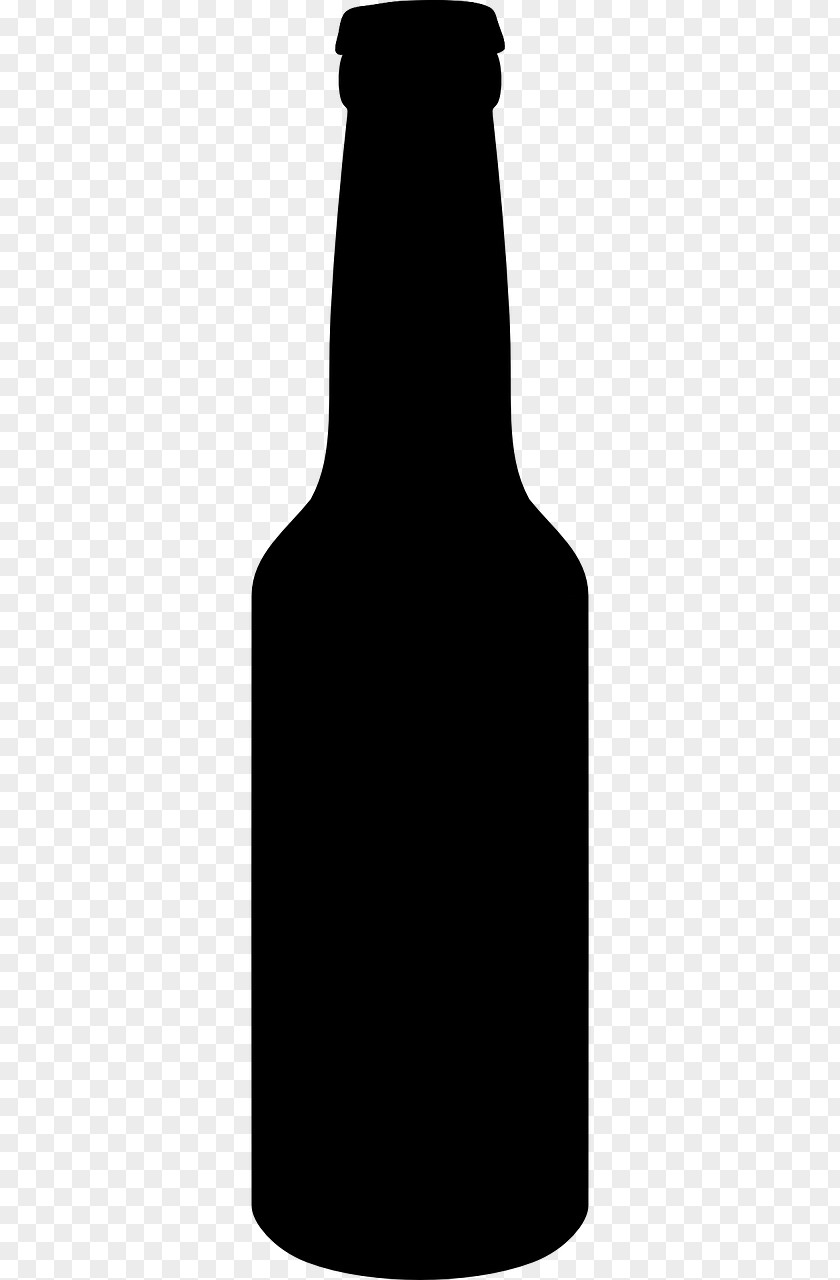 Beer Bottle Silhouette Glass PNG