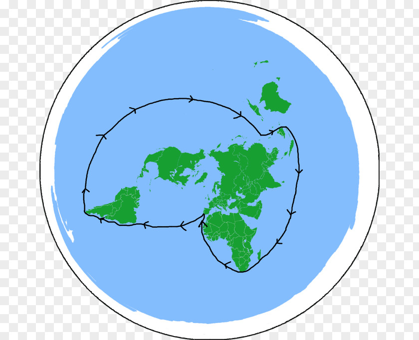 Earth Flat Society Circumnavigation Spherical PNG