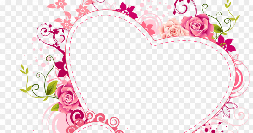 Flower Borders And Frames Picture Clip Art Heart Frame PNG