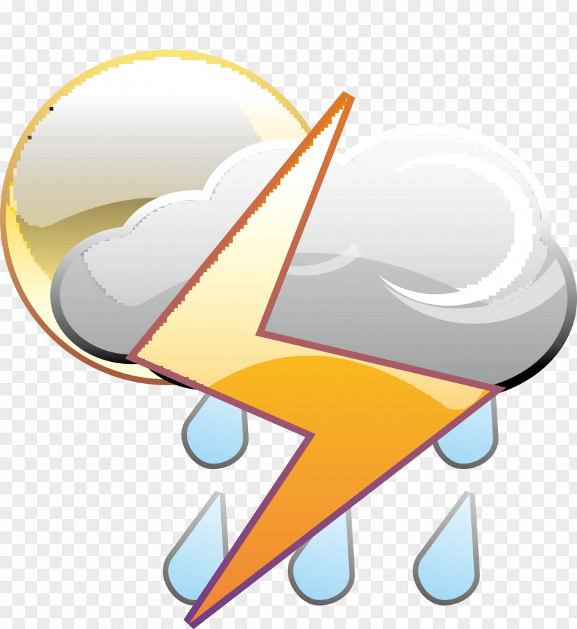 Lightning Rain Cloud Chart Thunder PNG