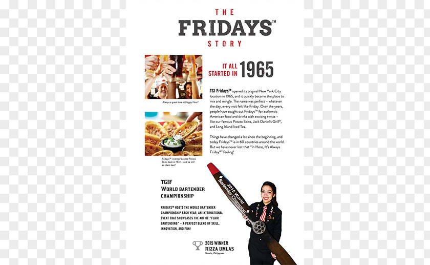 Menu TGI Friday's Food Price PNG