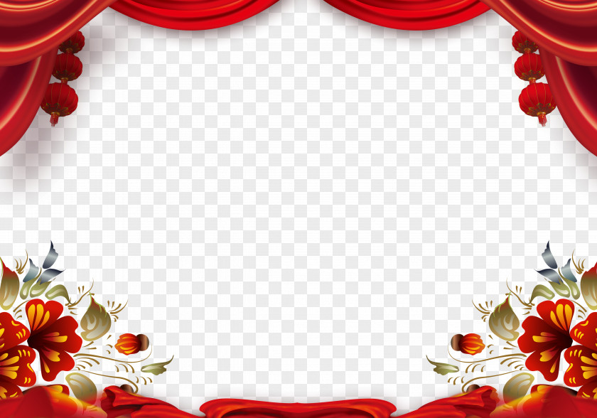 New Year Background Border Year's Eve Chinese Day PNG