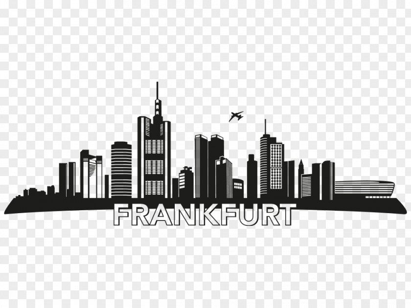 Skyline Plaza Frankfurt Wall Decal Metropolis PNG
