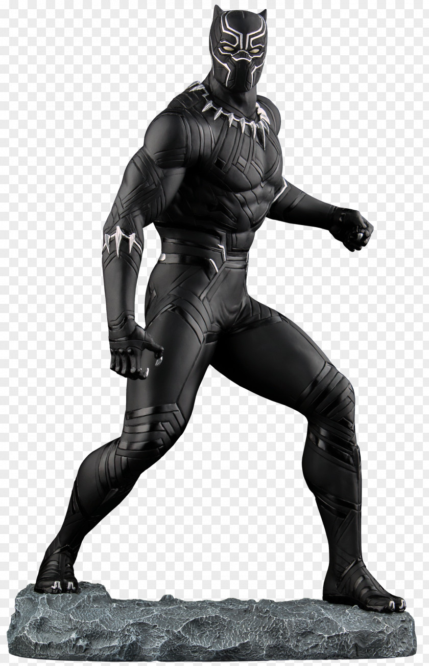 Black Panther Captain America Widow Iron Man Statue PNG