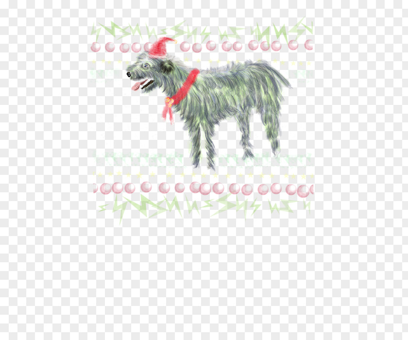 Irish Wolfhound Dog Breed Character Font PNG
