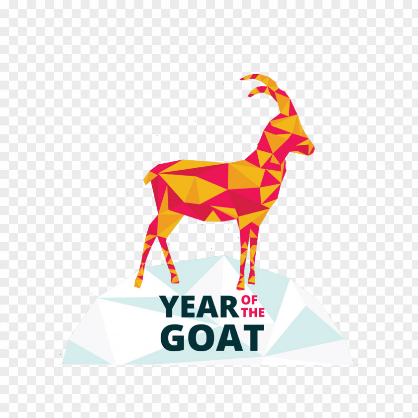 Snow Goat Geometry PNG