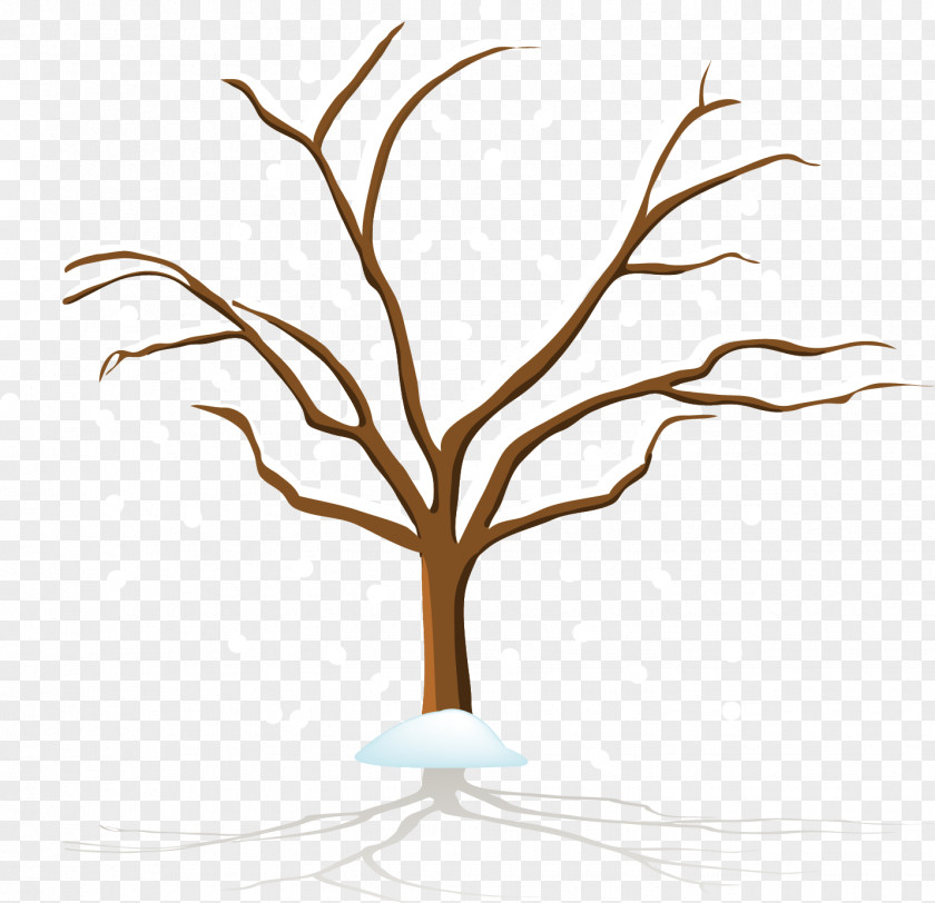 Trees In Winter Snow Poster Material Tree PNG