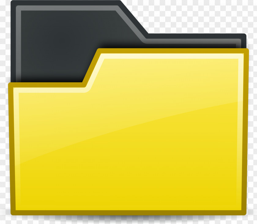 Yellow Folder Clip Art File Folders Directory PNG