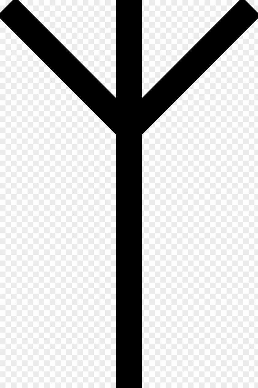 Symbol Algiz Elder Futhark Runes Old Norse PNG