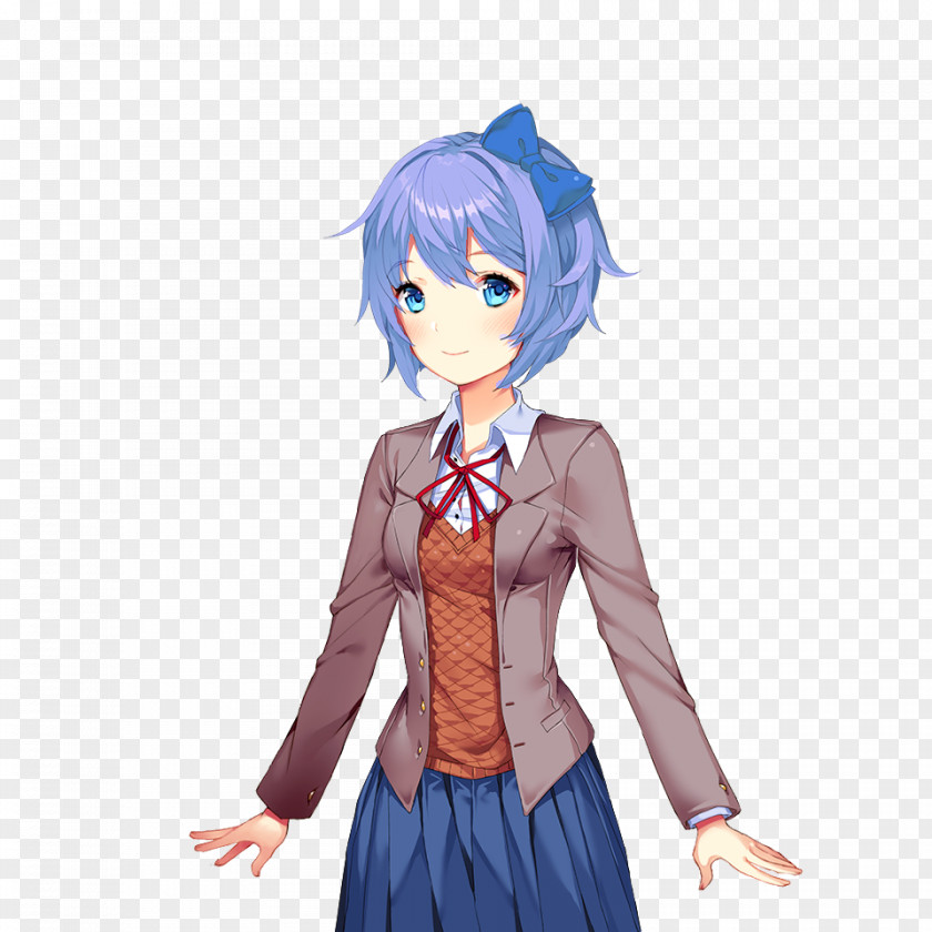 Bo Leaf Doki Literature Club! Video Game Sprite PNG