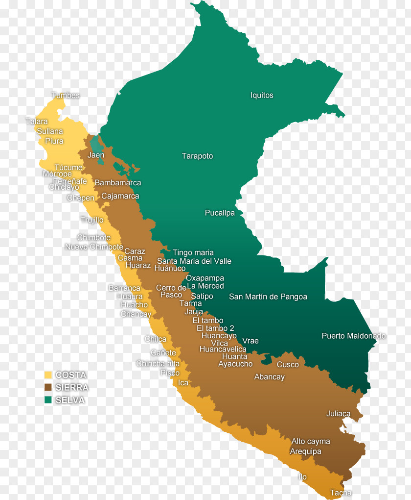 Map Provinces Of Peru Stock Photography PNG
