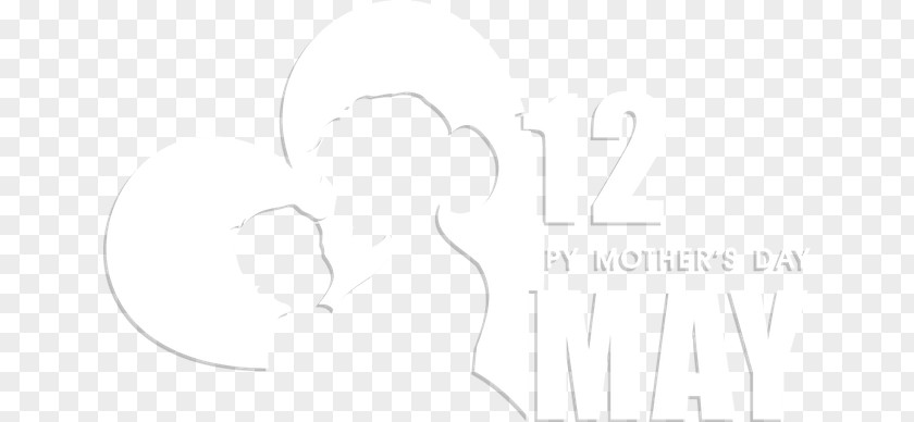 Mother's Day Paper Brand Logo Black And White PNG