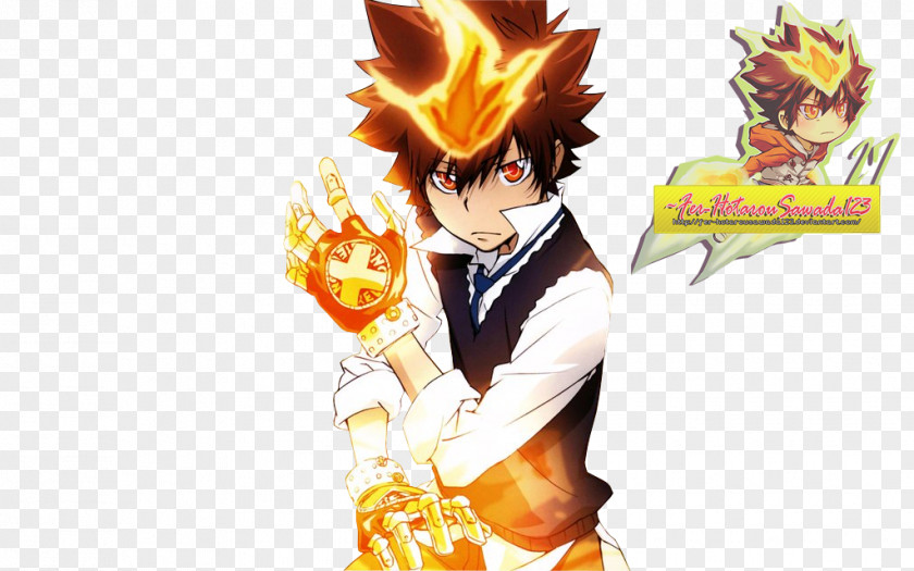 Reborn Tsunayoshi Sawada Hayato Gokudera Kyoya Hibari Takeshi Yamamoto Reborn! PNG