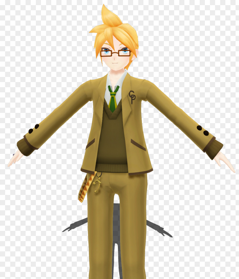 School Clothing Uniform Kagamine Rin/Len MikuMikuDance PNG