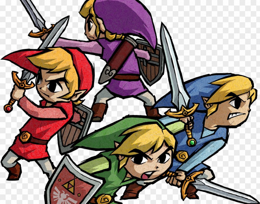 The Legend Of Zelda: Four Swords Adventures A Link To Past And Skyward Sword Wind Waker PNG