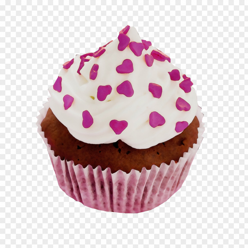 Baked Goods Cake Cupcake Baking Cup Food Icing Pink PNG