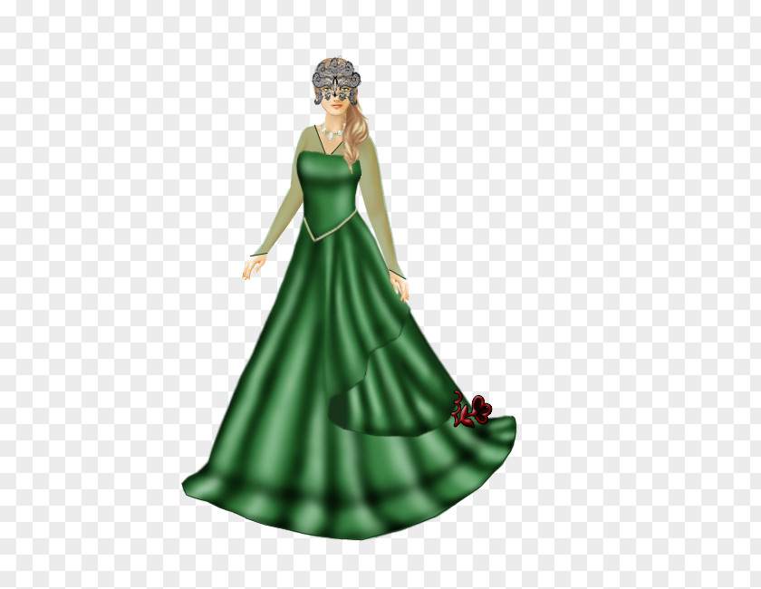 Christmas Gown Ornament PNG