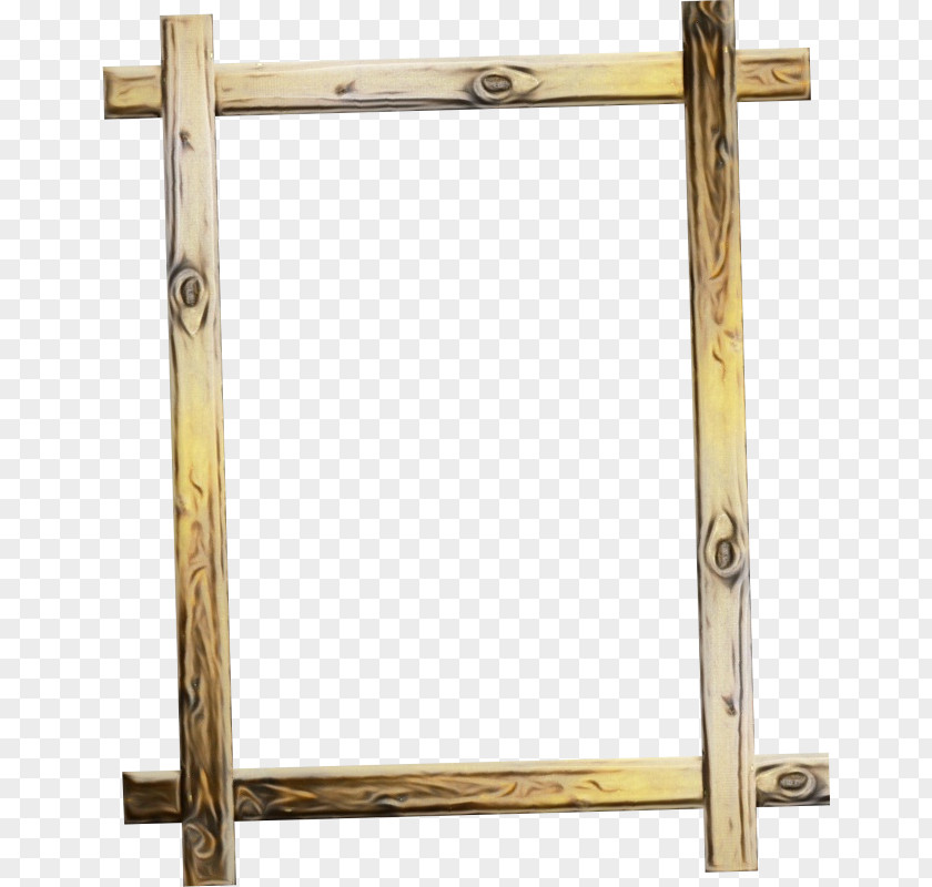 Metal Rectangle Wood Table Frame PNG