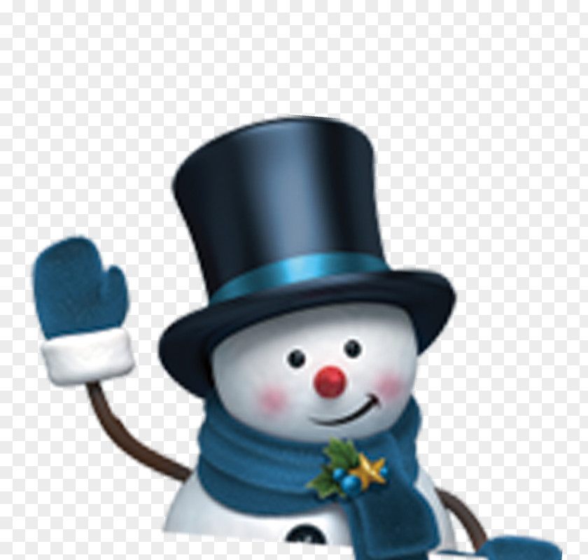 Snowman Christmas Card Snowflake Illustration PNG