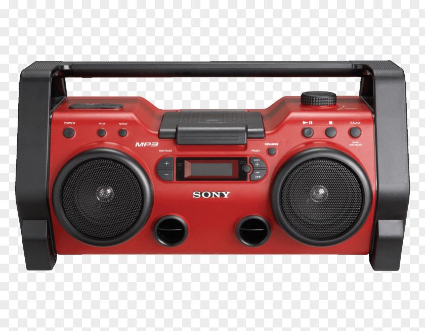 Sony Boombox ZS-H10CP Compact Disc Portable CD Player PNG