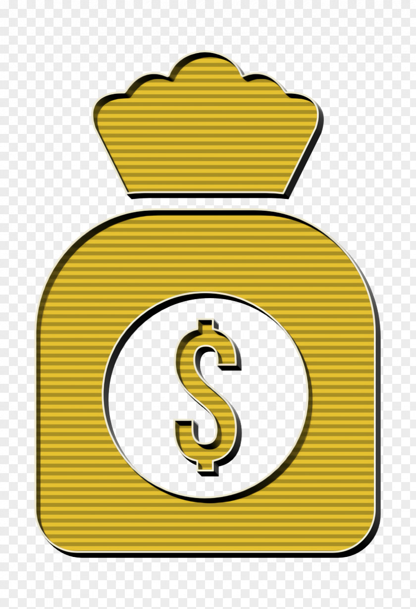 Symbol Yellow Bag Icon Business Money PNG