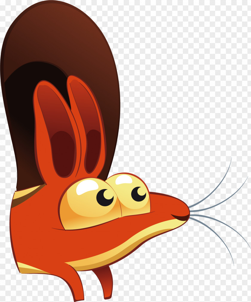 Vector Cute Little Squirrel Adobe Illustrator Clip Art PNG