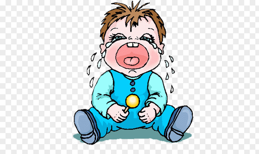 Hand Drawn With Lollipop Crying Baby Infant Animation Clip Art PNG