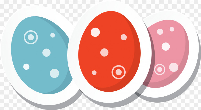 Hand Painted Colorful Eggs Sticker Easter PNG