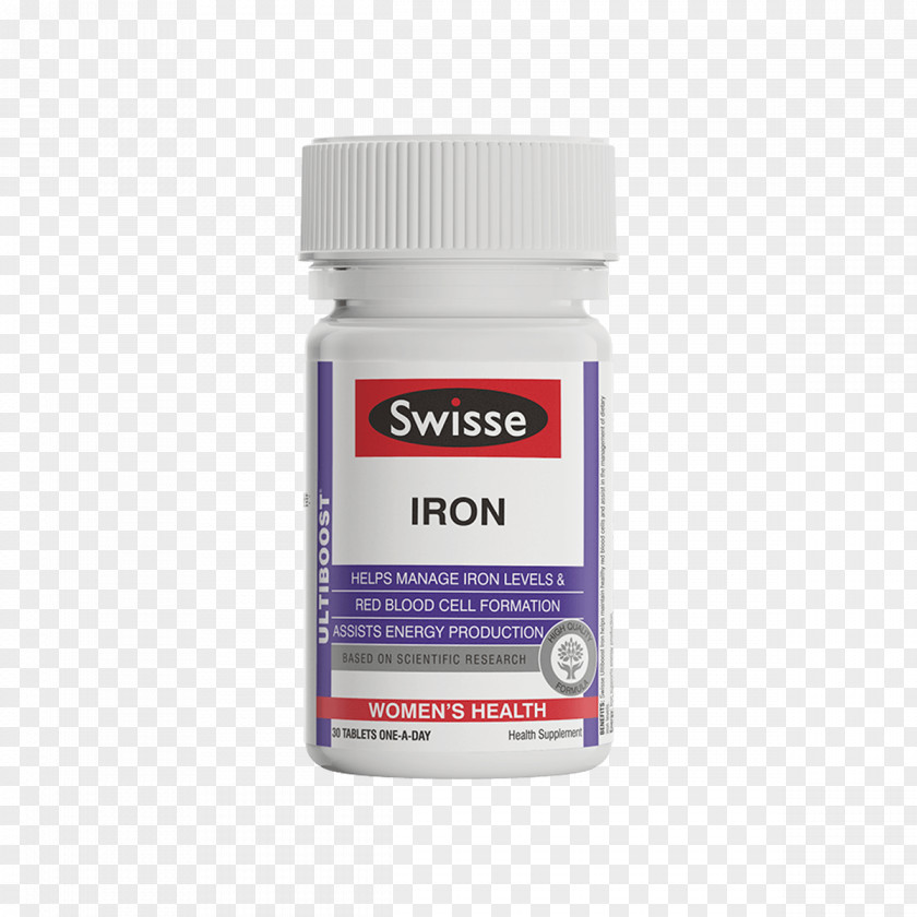 Iron Product Dietary Supplement Swisse Vitamin Health PNG