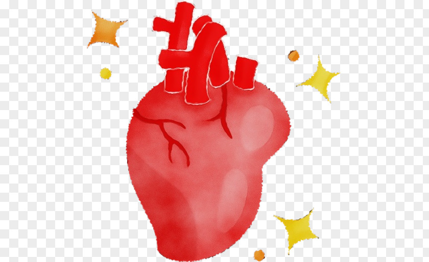 Red Heart Hand Finger Thumb PNG
