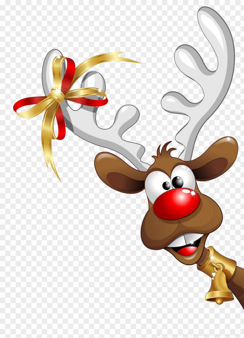 Reindeer Santa Claus Christmas Clip Art PNG