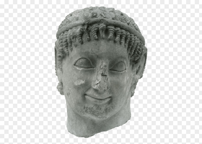 Roman Statue Head National Archaeological Museum, Athens Archaic Greece David Kore PNG