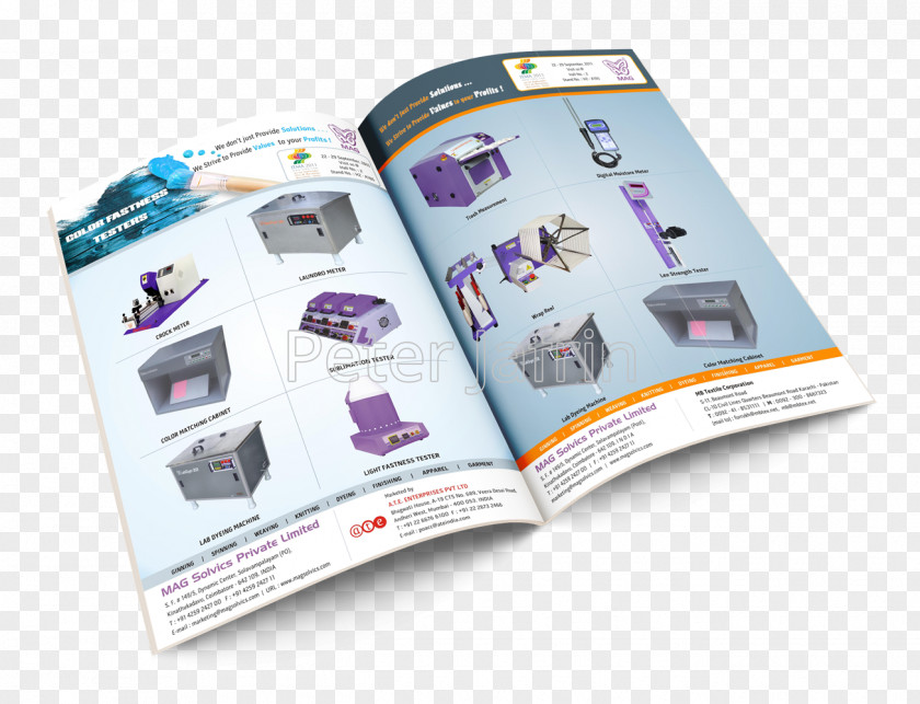 Textile Advertising Brand Brochure PNG