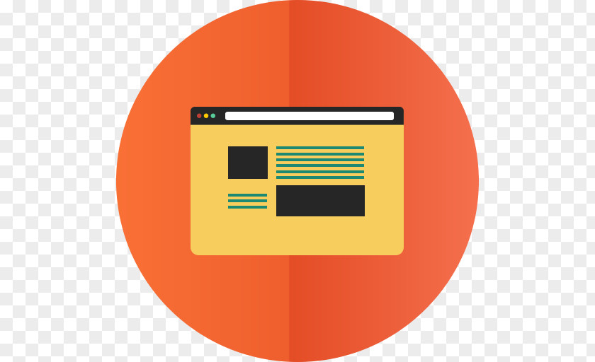 Website Brand Orange PNG