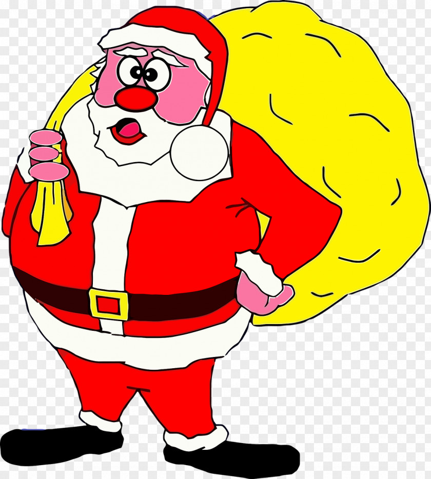 Santa Claus Netball Christmas Coach Greeting & Note Cards Gift PNG