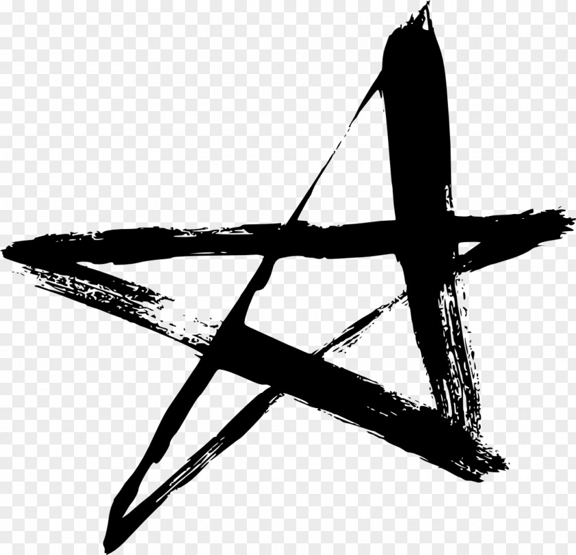 Watercolor Star Photography Black And White Grunge PNG