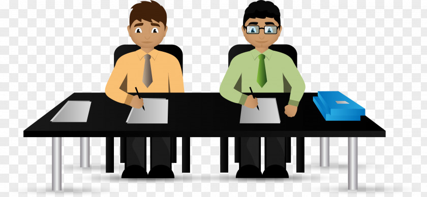 Characters Job Interview Design Image PNG