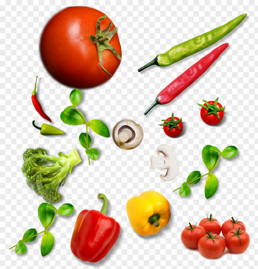 Fruits And Vegetables Tomato Bell Pepper Vegetarian Cuisine Cauliflower PNG