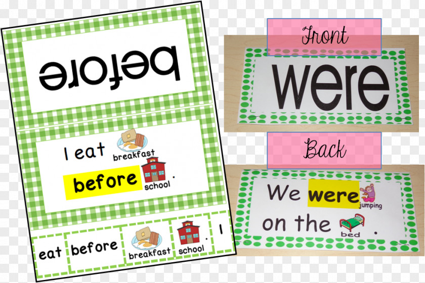 Sentence Sight Word Game Kindergarten Paper PNG