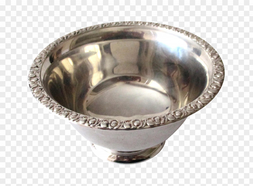 Silver Sterling Bowl Kitchen Cabinet Pewter PNG