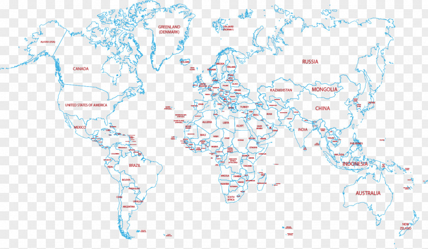Blue Map Of The World Text Sky Illustration PNG