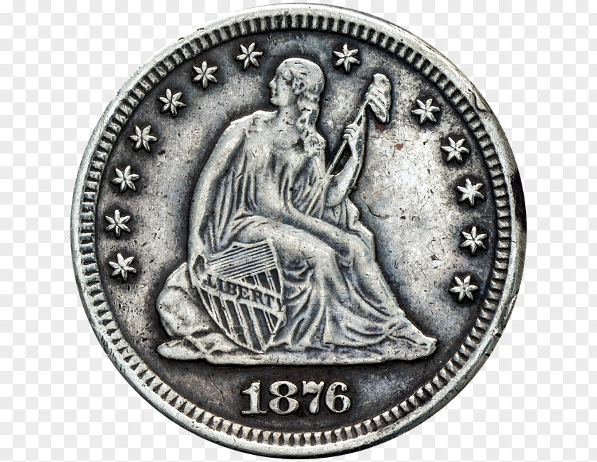 Coin Dime United States Seated Liberty Coinage Quarter Silver PNG