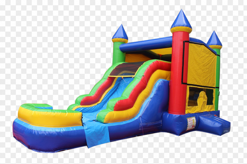 Inflatable Castle Bouncers Water Slide Playground House PNG