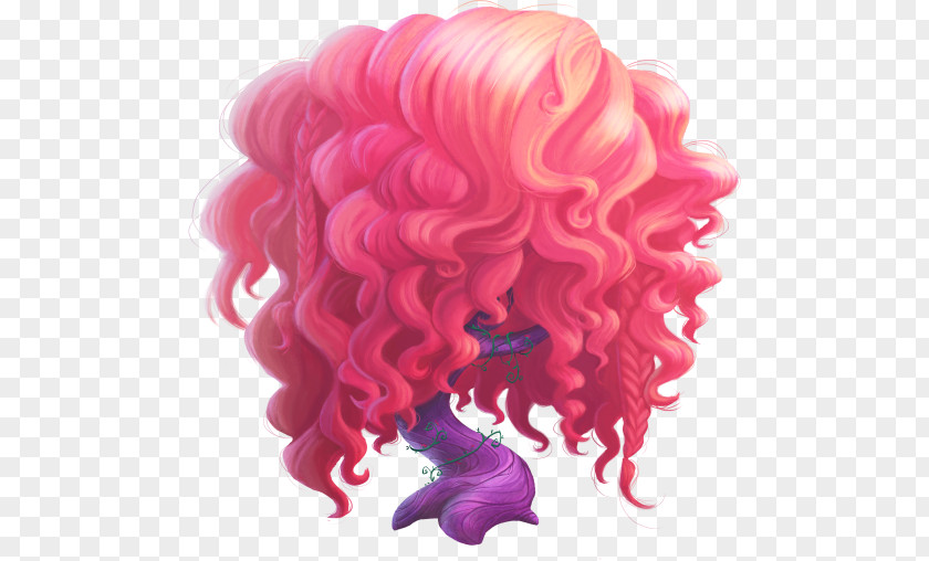 Matel Pink M Wig RTV PNG